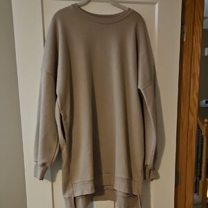 Zenana Outfitters Beige Crewneck Sweatshirt XL